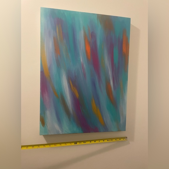 Abstract Acrylic Painting - 18” x 23.5” - Picture 2 of 4